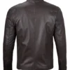 clinton mens dark brown cafe racer